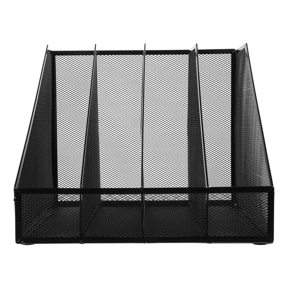 ELAYARD Metal Mesh Desktop File Holder in Black for Efficient Paper and Document Storage