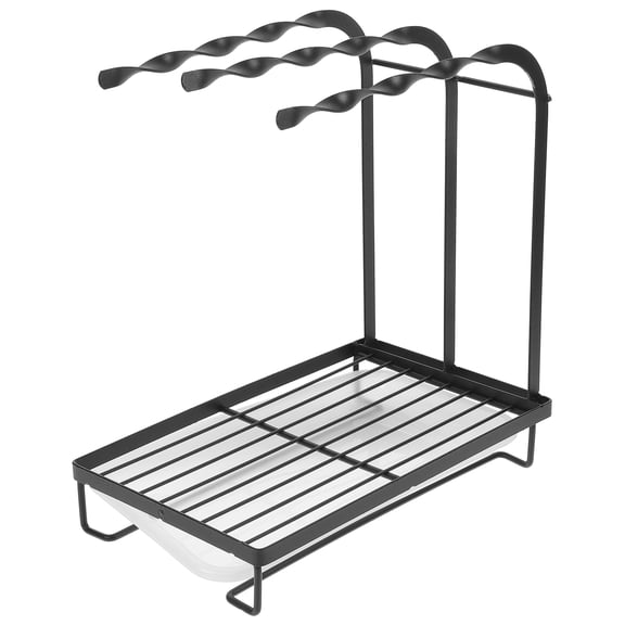 ELAYARD Sponge Holder for Kitchen Black Rectangular with Waterproof Function 1Set