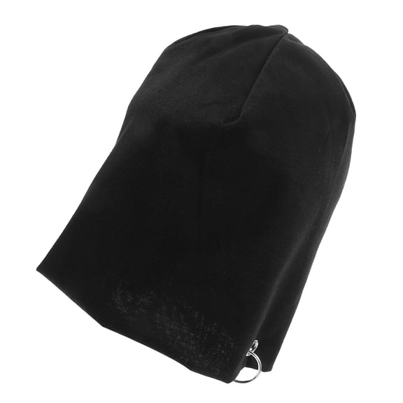 ELAYARD Black Mens Turban Hat Breathable Polyester Double Layer Stylish Headwear