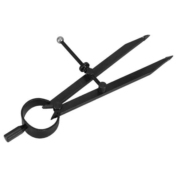 ELAYARD Black Metal Scribing Compass for Engineering and Woodworking Projects