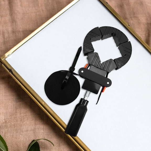 ELAYARD Black Picture Frame Clamp with Precise 90 Degree Angle for Stable Fixation