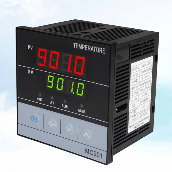 ELAYARD Black Pid Temperature Controller Thermostat with Relay Ssr Output and Easy Operation