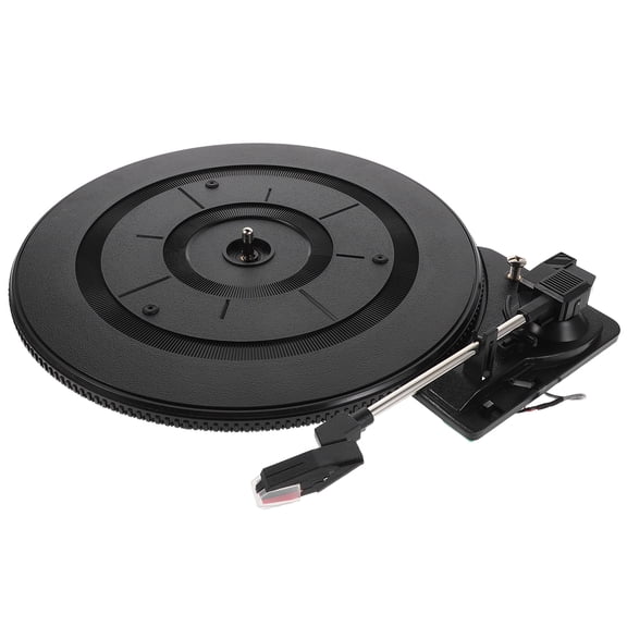 ELAYARD Black Retro Turntable with Advanced Mechanism for Clear Sound and Elegant Home Decor