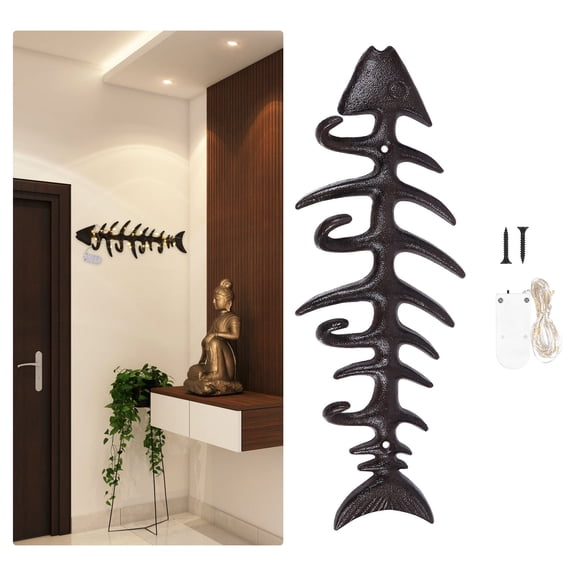 ELAYARD hangers Wall Hook Black Cast Iron 1Set