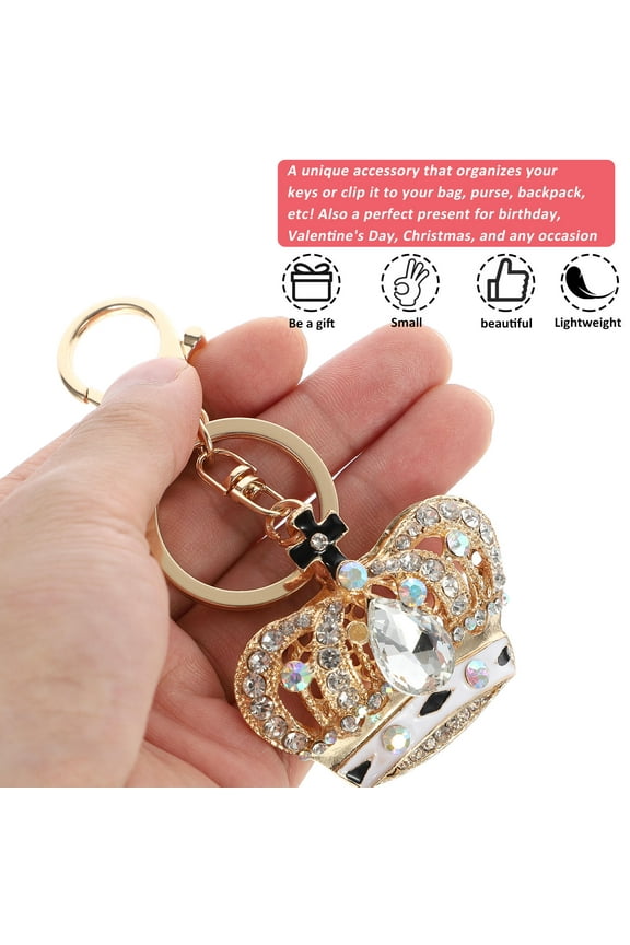 Keychain Crown Shape Keychain Alloy Bag Decoration Women 1Pcs