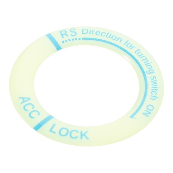 ELAYARD Blue Luminous Ignition Switch Trim Ring for Car Easy to Install Durable Adhesive Material