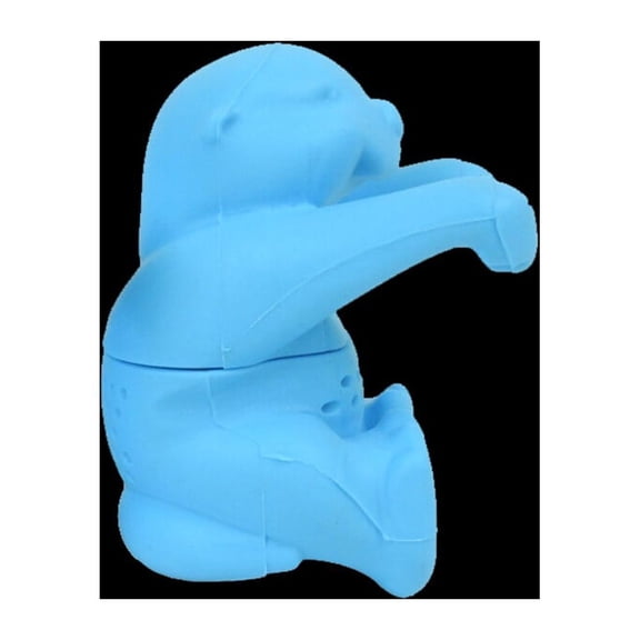 ELAYARD Blue Silicone Otter Shape Tea Infuser for Home Use with Fine Slots and Easy Cleaning