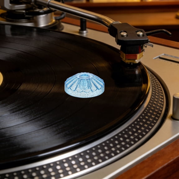 ELAYARD Turntable Weight Clamp in Blue for Lp45 Records with Easy Installation and Compatibility