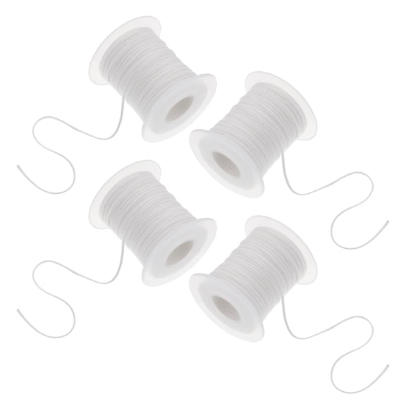 ELAYARD Braided Cotton Candle Wick Spool White Cotton Wick Roll for Lantern and Oil Lamp Making