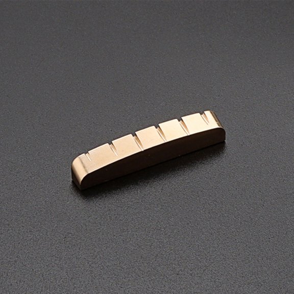 ELAYARD Brass Guitar String Nut for Electric Guitars, Upper Bridge Nut Replacement for Stringed Instruments