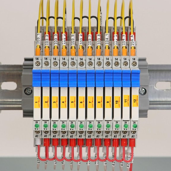 ELAYARD Breaker Box Labels Yellow Self Adhesive for Organized Electrical Panel and Easy Maintenance