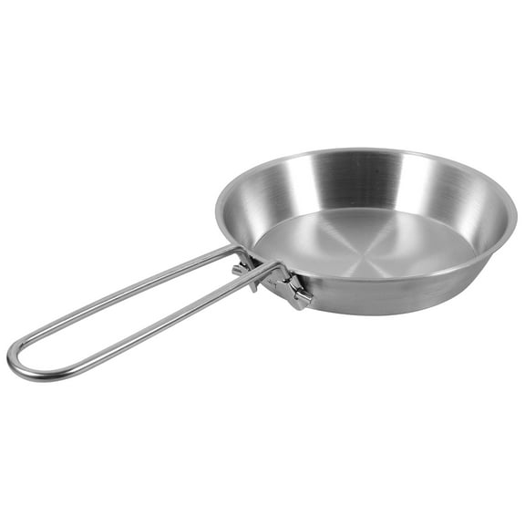 ELAYARD Stainless Steel Breakfast Pan for One Person, 1-Piece Cooking Pan Ideal for Eggs and More
