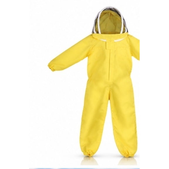 ELAYARD Breathable Cotton Kid Beekeeping Clothing in Yellow for Safe Outdoor Use