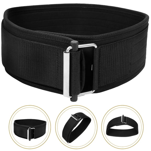 ELAYARD Mens Lifting Belt Fitness Training Belt Black Polyester 1Set