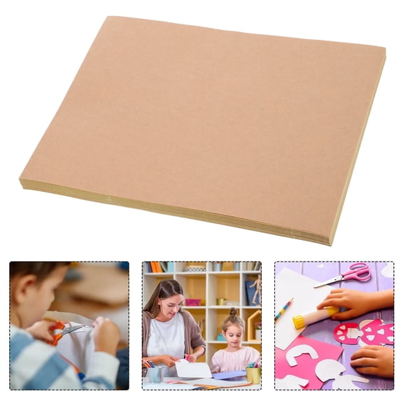 ELAYARD Labeling Sticker Paper in Brown Kraft Paper 50 Sheets