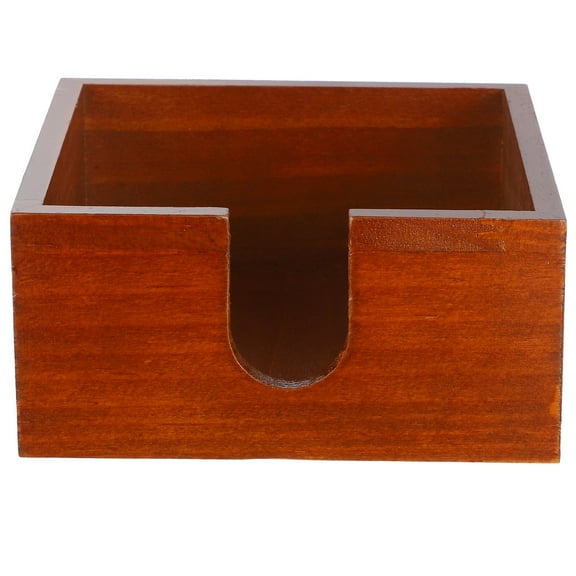 ELAYARD Wood Napkin Holder for Table Brown re Paper Napkin Dispenser with Smooth Rounded Edges