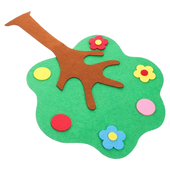 ELAYARD Felt Apple Tree Bulletin Board Set Non Woven Green 1Pcs