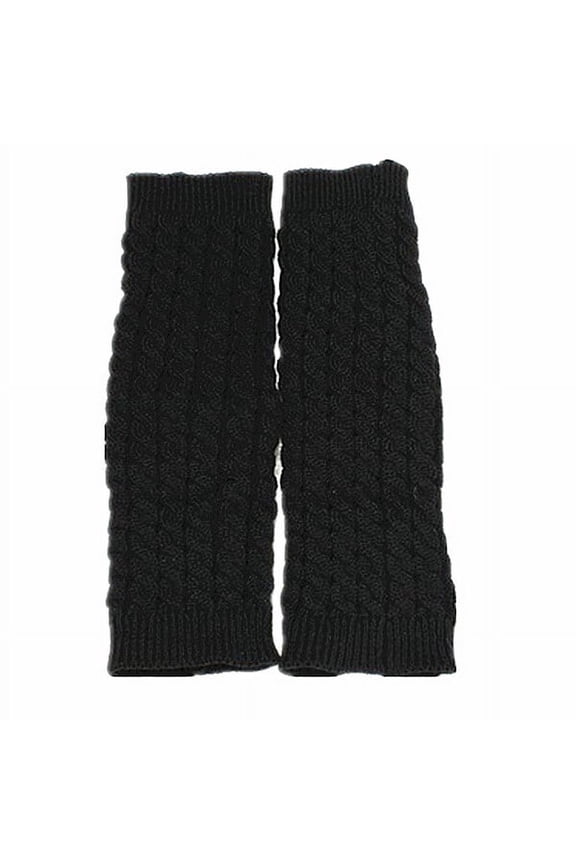Button Knee High Boot Socks Black Acrylic Fibers Perfect for Wearing with Boots