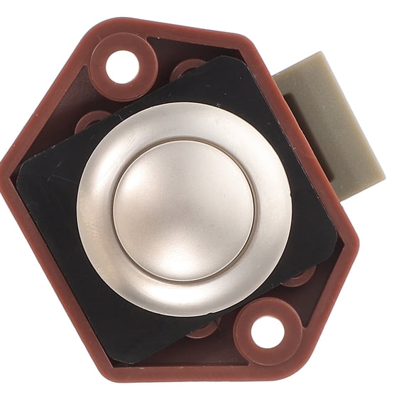 ELAYARD Keyless Push Button Latch Lock Brown Zinc Alloy for Cabinet and Drawer