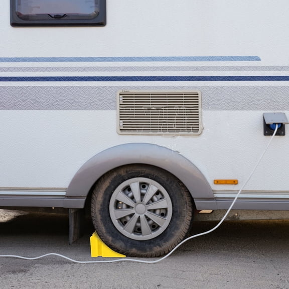 ELAYARD Car Wheel Chock Plastic Block for Rv Trailer Stabilizer Safety