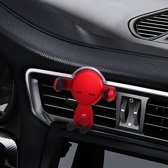 ELAYARD Car Phone Mount Red Air Vent Holder with 360 Degree Rotation and Navigation Support
