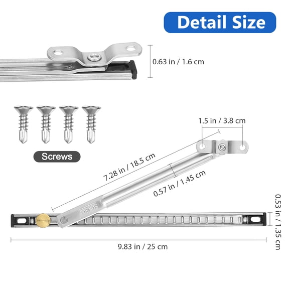 ELAYARD Steel Window Limiting Hinge with No-Drill Installation for Secure Home Use