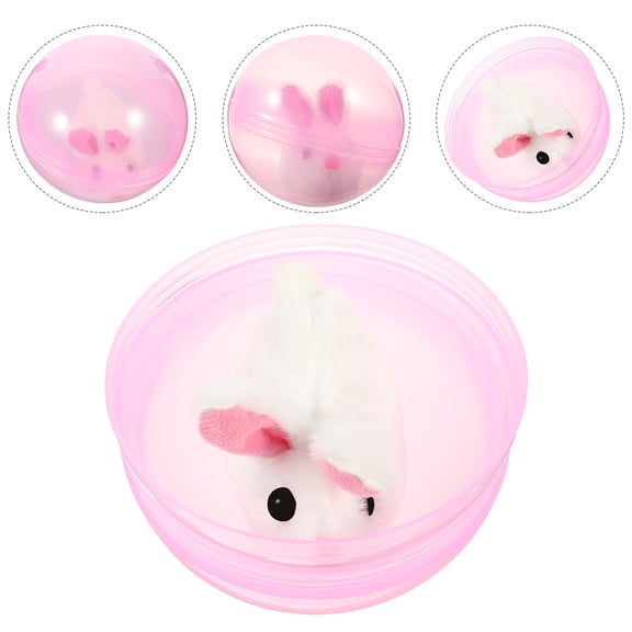 ELAYARD Indoor Cat Toys Automatic Round Pet Interactive Toy Pink 1Pack