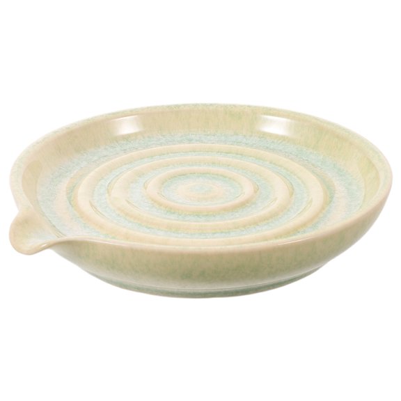 ELAYARD Ceramic Self Draining Waterfall Soap Dish for Shower and Sink