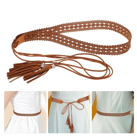 ELAYARD Ethnic Style Waist Belt for Women Tassel Waist Belt 1Pcs