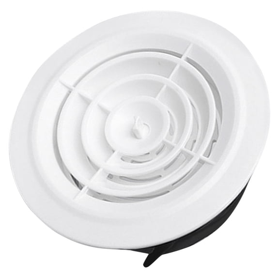 ELAYARD Adjustable Black Ceiling Vent Deflector ABS Material for Home Airflow Control