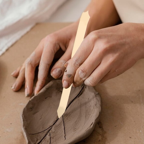 ELAYARD Multipurpose Clay Sculpting Tool with Fish Scale Blade for Ceramic Pottery Crafting