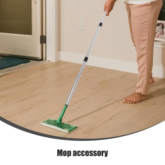 ELAYARD Extendable Black Stainless Steel Mop Pole Replaceable Handle for Floor Cleaning
