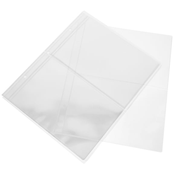 ELAYARD paper money sleeves Universal Clear 3-Hole, 2-Row Binder Insert Pages 10 Count