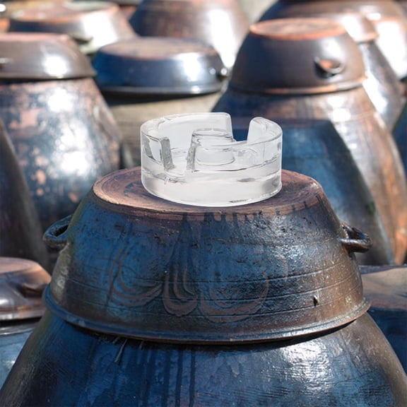 ELAYARD Mason Jar Fermentation Weights Fermentation Weight Lid Glass Transparent 1 Pair