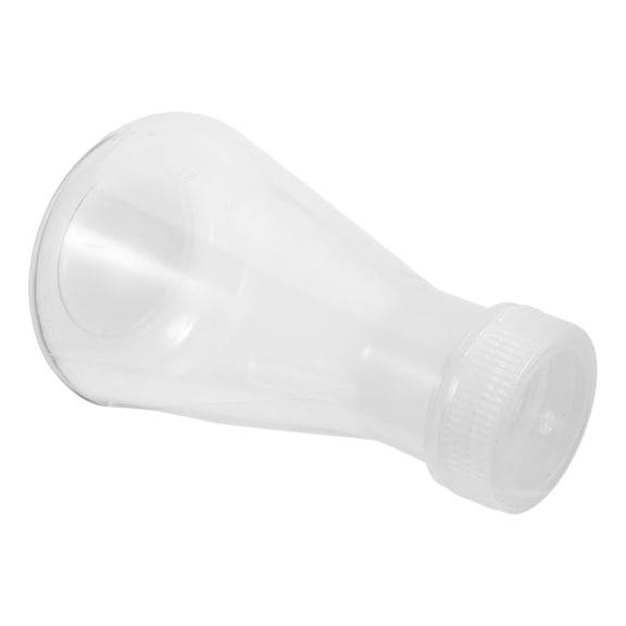 ELAYARD Clear Plastic Erlenmeyer Flask with Lid for Precise Lab Measurements