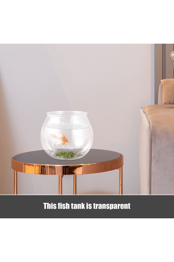 Clear Plastic Fish Tank with Wear Resistant Texture for Desktop and Garden Use