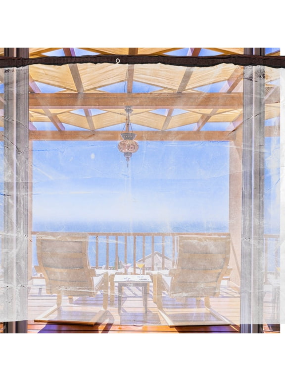 Transparent Tarpaulin Curtains for Outdoor Use with Thermal Insulation and Light Transmission