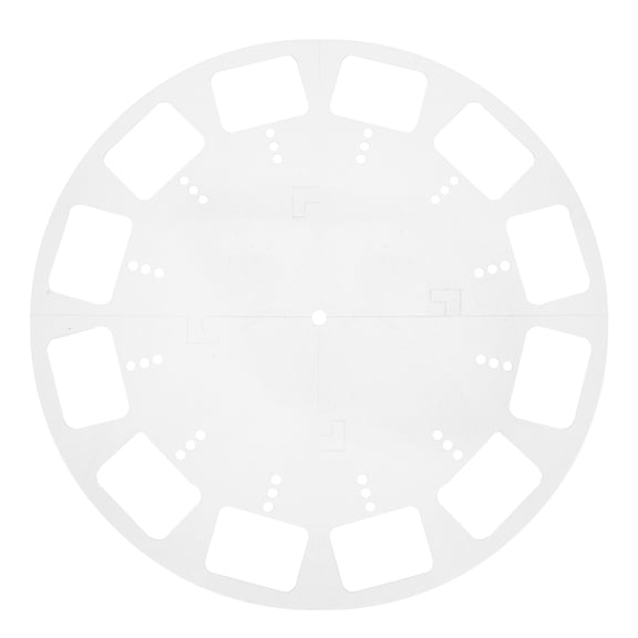 ELAYARD Clock Dial Face Stencil in Transparent Acrylic for Woodworking and DIY Clock Kits