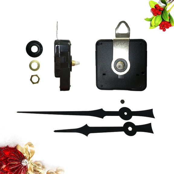 ELAYARD Home Clock Movement Accessory Black Clock Movement Set with Precise Timekeeping