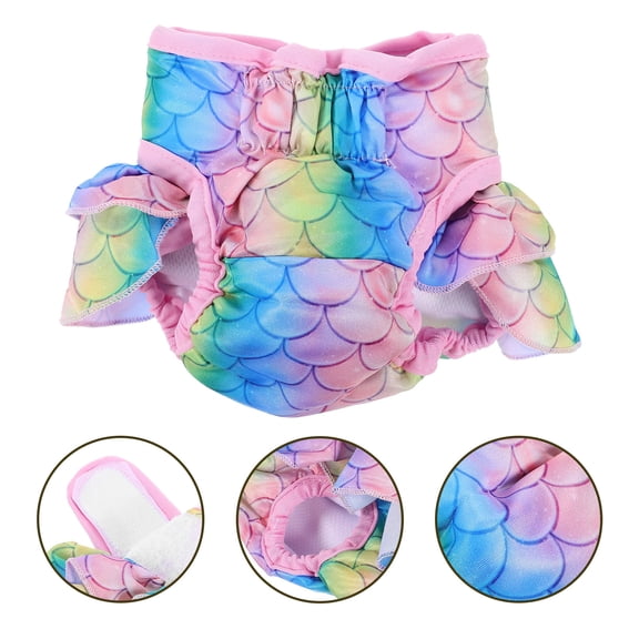ELAYARD Cloth Dog Diapers Female Cotton Multi Prevents Messes 1Pcs