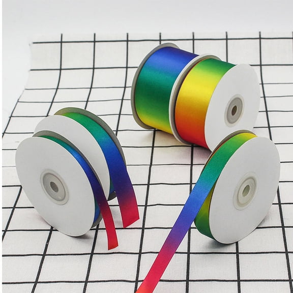 ELAYARD Multi Color Polyester Ribbon for Baking Crafting and Packaging Use