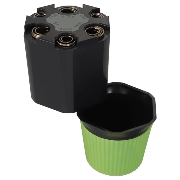 ELAYARD Multi Color Coin Holder for Car with Quick Access Slots Durable Storage Solution