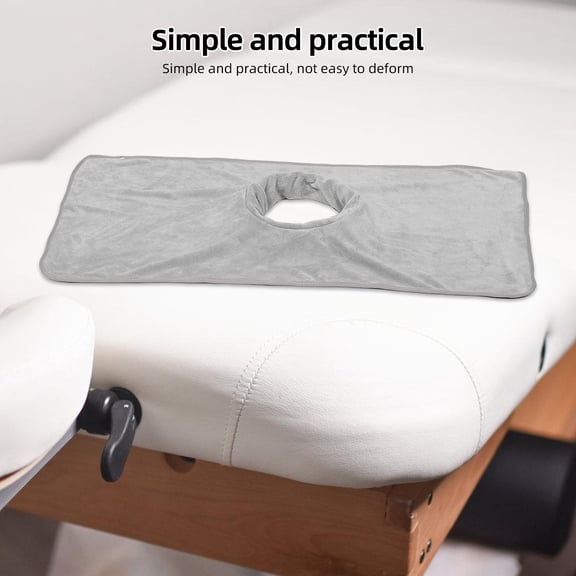 ELAYARD Light Grey Massage Bed Cover with Thickened Face Hole Soft Massage Table Sheet
