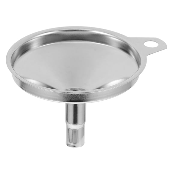 ELAYARD Plated Silver Metal Funnel for Home Use Perfect for Cooking Liquid and Spice Transfer