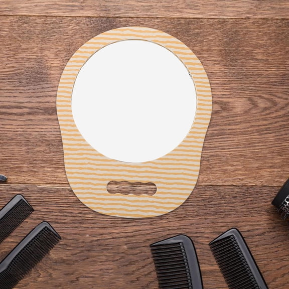 ELAYARD Portable Handheld Foam Frame Mirror with Antishatter Design for Styling