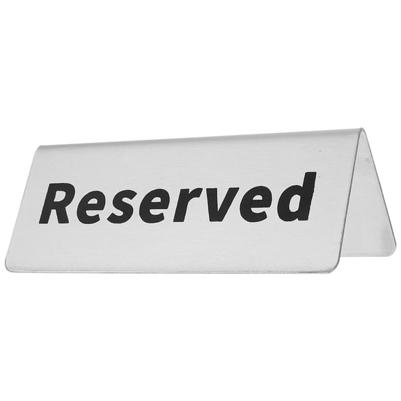ELAYARD 5x7 Inch Stainless Steel Reserved Wedding Sign Table Card for Special Events and Everyday Use
