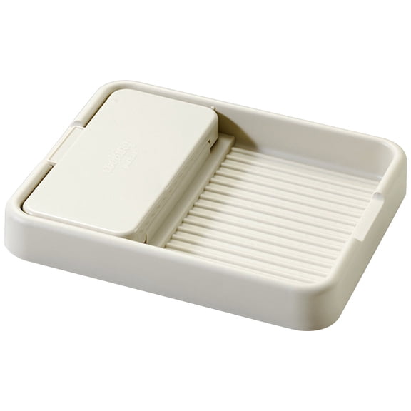 ELAYARD Foldable White Pots and Pans Organizer with Spoon Rest and Countertop Lid Stand for Home Use