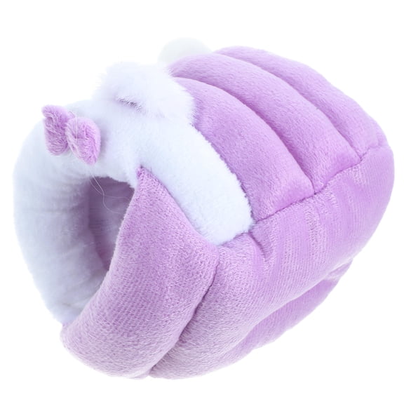 ELAYARD Lovely Violet Hamster Hut Multi Function Cotton Nest Comfortable Cozy Hideout