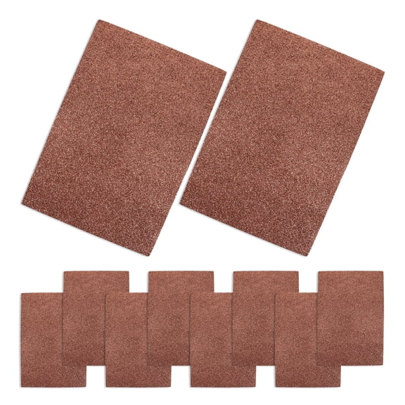 ELAYARD Craft Glitter Foam Sheet Coffee Color Lightweight Foam Paper for Party Decorations