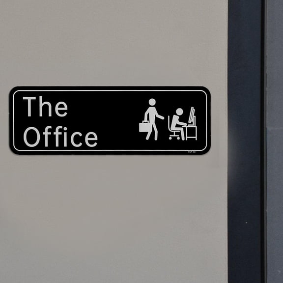 ELAYARD Acrylic Office Door Sign with English Letters, Simple Design for Smooth Use